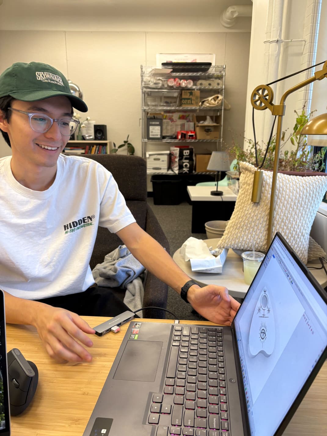 Cursor artwork laid out in Rhino for engraving